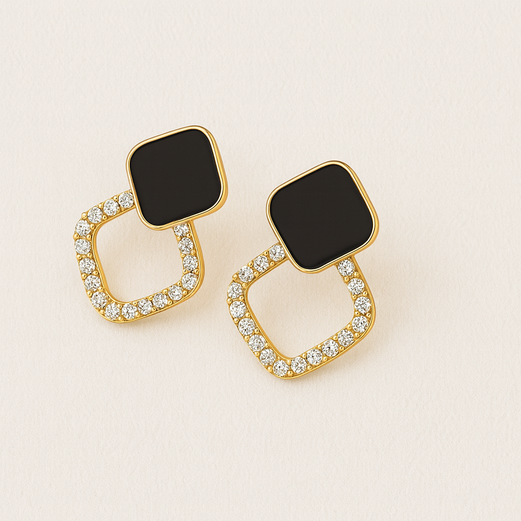 Trendy and shiney vintage earring